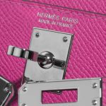 Pre-owned Hermès bag Kelly Mini Epsom Magnolia Pink Logo | Sell your designer bag on Saclab.com