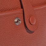 Pre-owned Hermès bag Evelyne 29 Taurillon Clemence Cuivre Orange Closing System | Sell your designer bag on Saclab.com