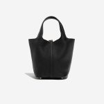 Pre-owned Hermès bag Picotin 18 Taurillon Clemence Black Black Back | Sell your designer bag on Saclab.com