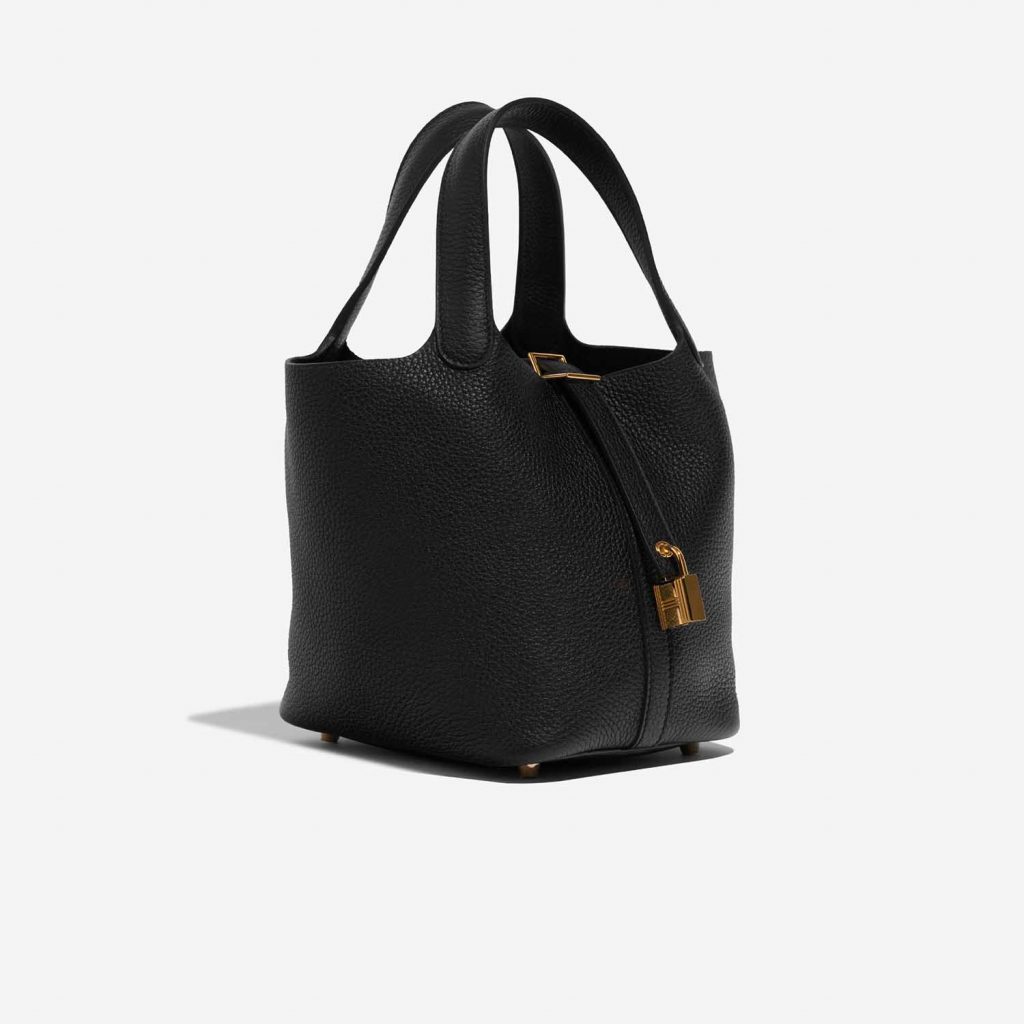 Hermès Picotin 18 Taurillon Clemence Black SACLÀB