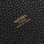 Pre-owned Hermès bag Picotin 18 Taurillon Clemence Black Black Logo | Sell your designer bag on Saclab.com