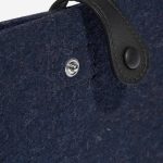 Pre-owned Hermès bag Evelyne 16 Swift / Felt Blue Nuit / Black Blue Closing System | Sell your designer bag on Saclab.com