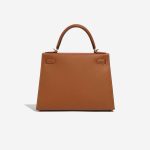 Pre-owned Hermès bag Kelly HSS 28 Epsom Gold / Bleu Glacier Brown Back | Sell your designer bag on Saclab.com