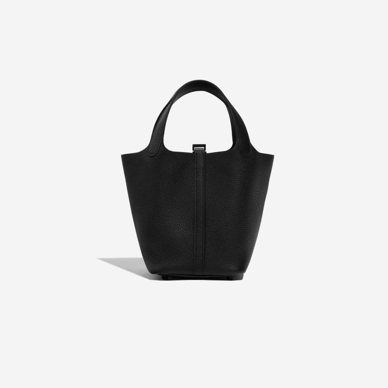 Sac Hermès d'occasion Picotin 18 Taurillon Clémence Noir Noir Dos | Vendez votre sac de créateur sur Saclab.com