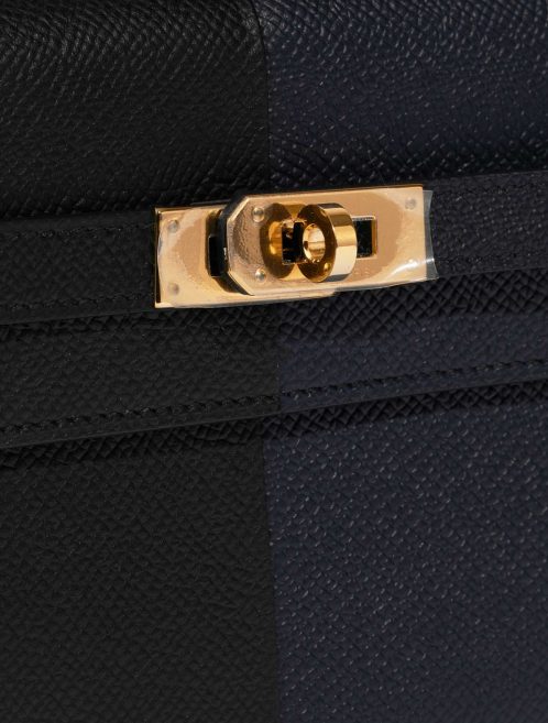 Sac Hermès d'occasion Kelly ToGo Noir-BleuIndigo-BleuFrida Closing System | Vendez votre sac de créateur sur Saclab.com