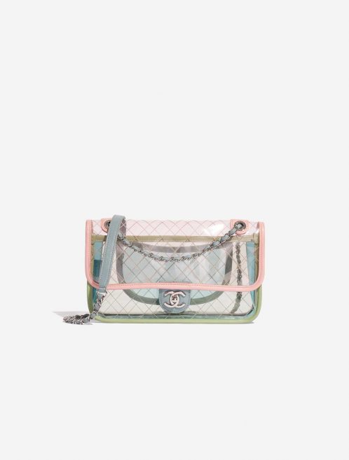 Pre-owned Chanel bag Timeless Medium PVC Transparent Multicolour, Transparent Front | Sell your designer bag on Saclab.com