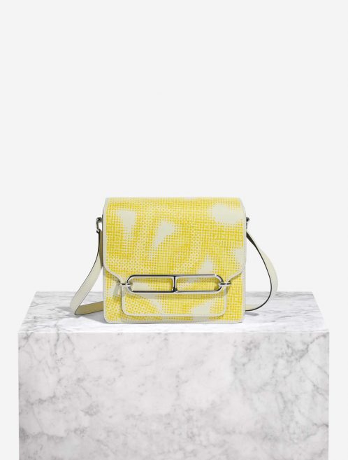 Hermès Roulis 18 Nata-Lime-JaunePoussin Front  | Sell your designer bag on Saclab.com