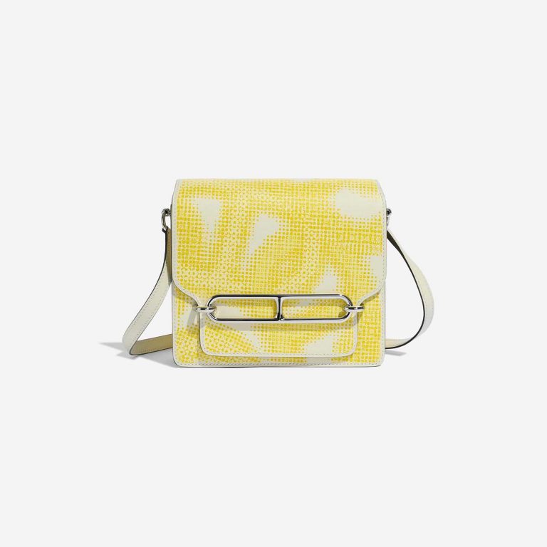 Hermès Roulis 18 Nata-Lime-JaunePoussin Front  | Sell your designer bag on Saclab.com