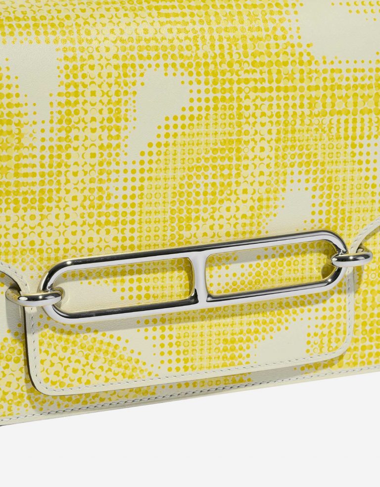 Hermès Roulis 18 Nata-Lime-JaunePoussin Closing System  | Sell your designer bag on Saclab.com