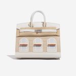 Pre-owned Hermès bag Birkin Faubourg 20 Snow Matte Alligator / Togo / Epsom / Swift White / Beton / Orange H / Blue Brume / Craie Beige, White Front Velt | Sell your designer bag on Saclab.com