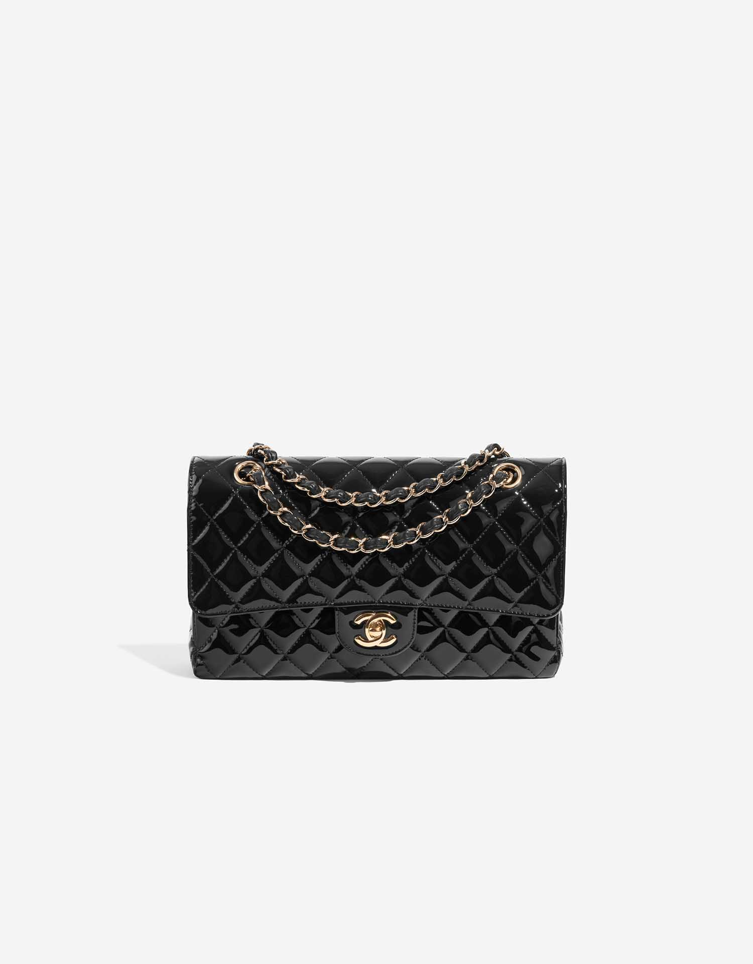 Chanel Timeless Medium Patent Leather Black | SACLÀB