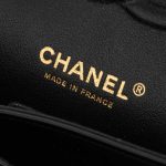 Pre-owned Chanel bag Timeless Medium Patent Leather Black Black Logo | Sell your designer bag on Saclab.com