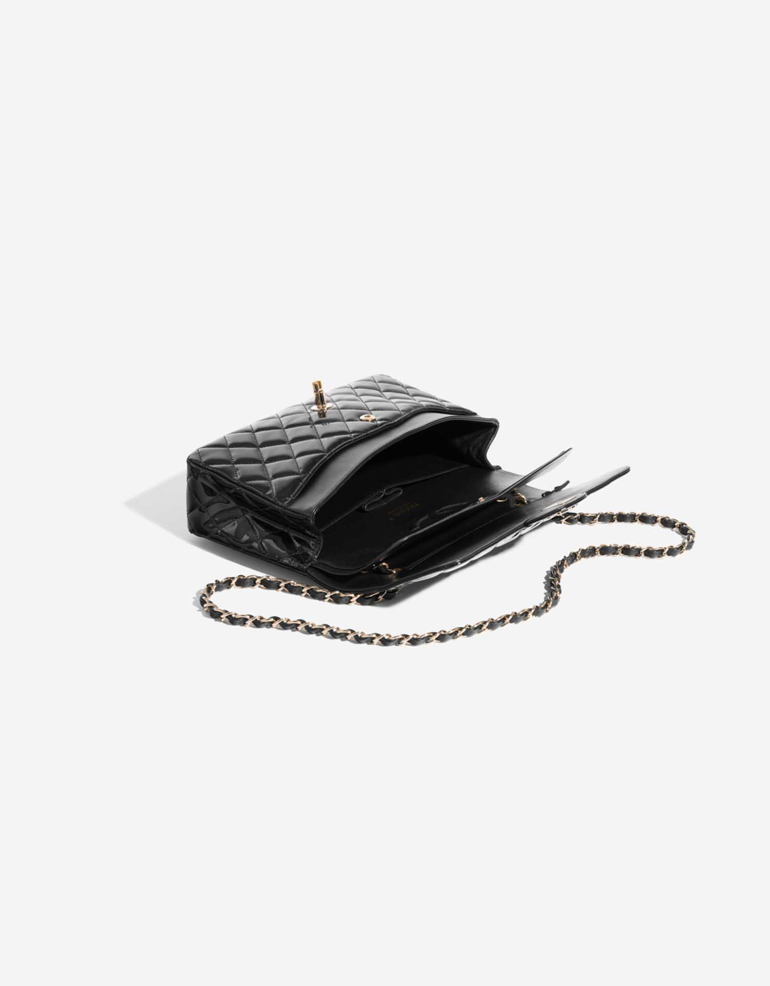 Pre-owned Chanel Tasche Timeless Medium Lackleder Schwarz Schwarz Innenseite | Verkaufen Sie Ihre Designer-Tasche auf Saclab.com
