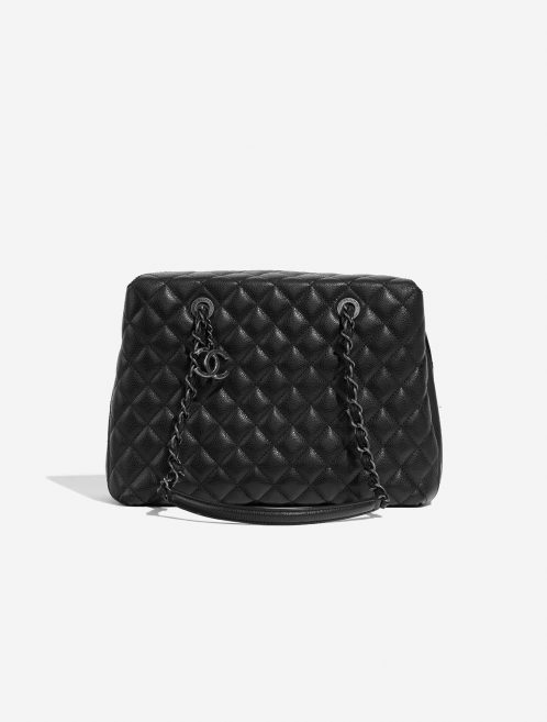 Pre-owned Chanel bag Shopping Tote GST Caviar Black Black Front | Sell your designer bag on Saclab.com