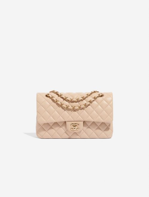 Pre-owned Chanel bag Timeless Medium Lamb Beige Beige Front | Sell your designer bag on Saclab.com