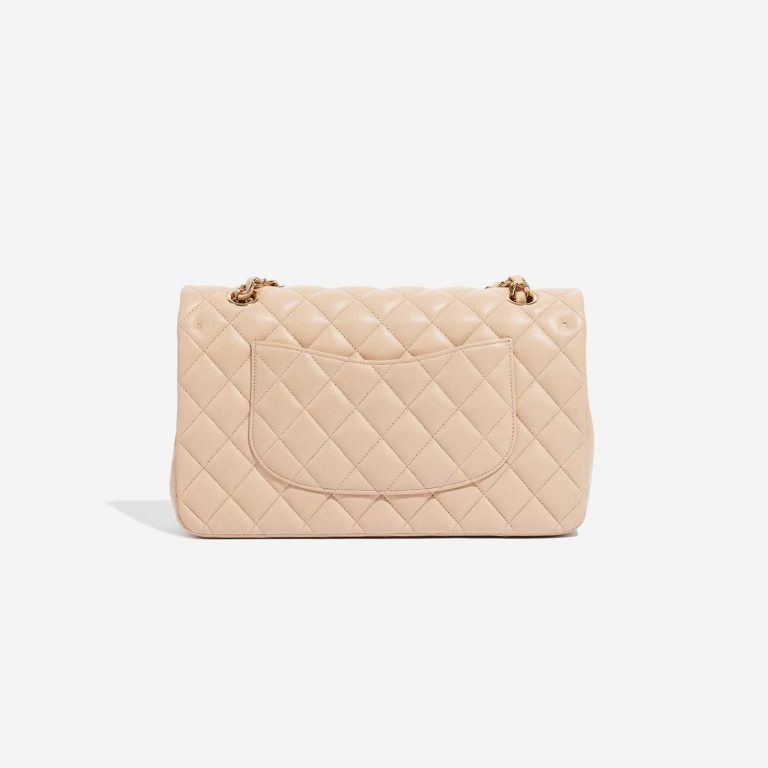 Pre-owned Chanel bag Timeless Medium Lamb Beige Beige Back | Sell your designer bag on Saclab.com