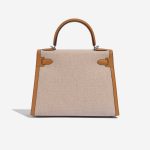 Pre-owned Hermès bag Kelly 28 Sesame-Ecru-Beige Back | Sell your designer bag on Saclab.com
