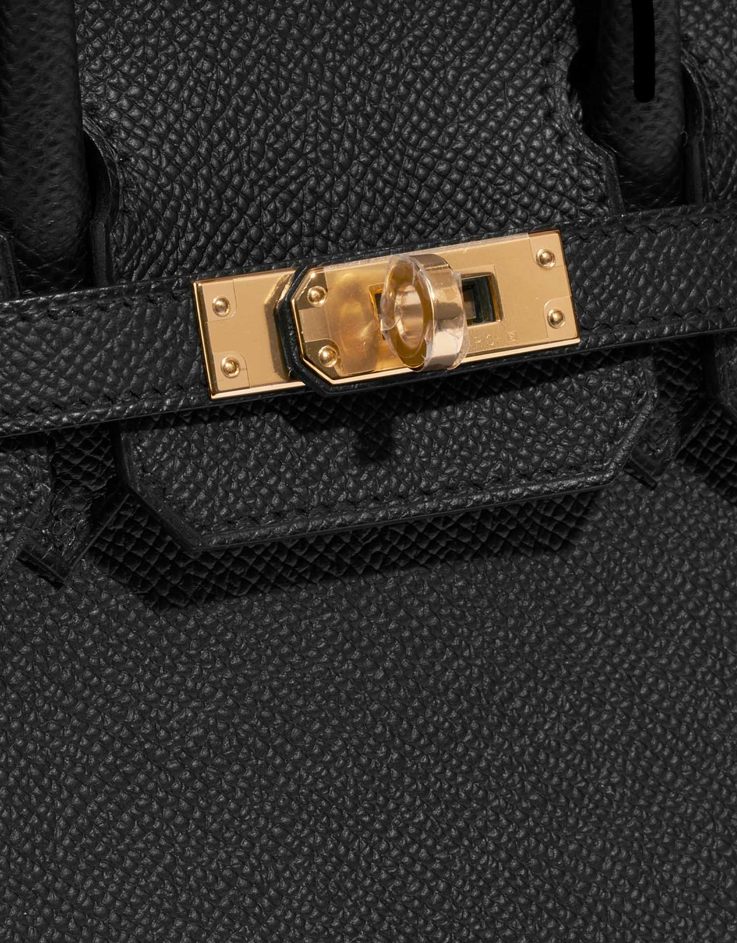 Birkin 25 leather handbag Hermès Black in Leather - 34251607