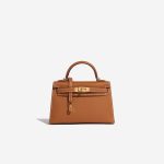 Pre-owned Hermès bag Kelly Mini Gold Front | Sell your designer bag on Saclab.com