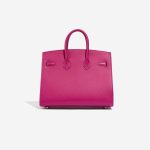 Pre-owned Hermès bag Birkin 25 Veau Madame Rose Pourpre Pink Back | Sell your designer bag on Saclab.com