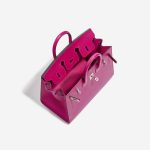 Pre-owned Hermès bag Birkin 25 Veau Madame Rose Pourpre Pink Inside | Sell your designer bag on Saclab.com