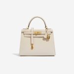 Pre-owned Hermès bag Kelly 28 Craie Front | Sell your designer bag on Saclab.com