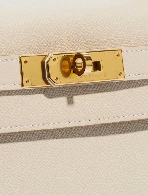 Pre-owned Hermès bag Kelly 28 Craie Closing System | Sell your designer bag on Saclab.com