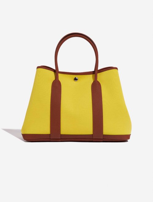 Pre-owned Hermès bag GardenParty 36 LimeNoisette Front | Sell your designer bag on Saclab.com