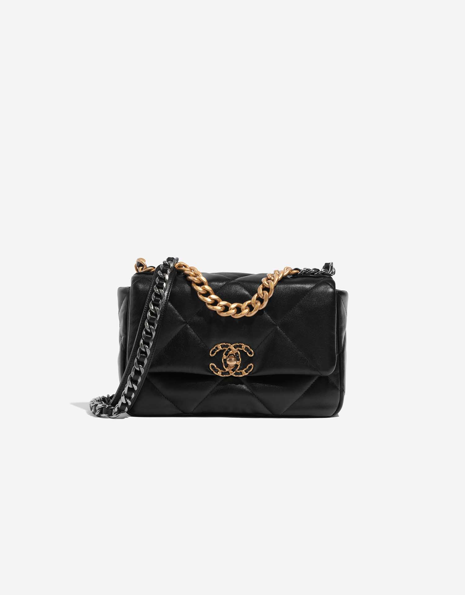 Chanel 19 Flap Bag Lammleder Schwarz SACLAB