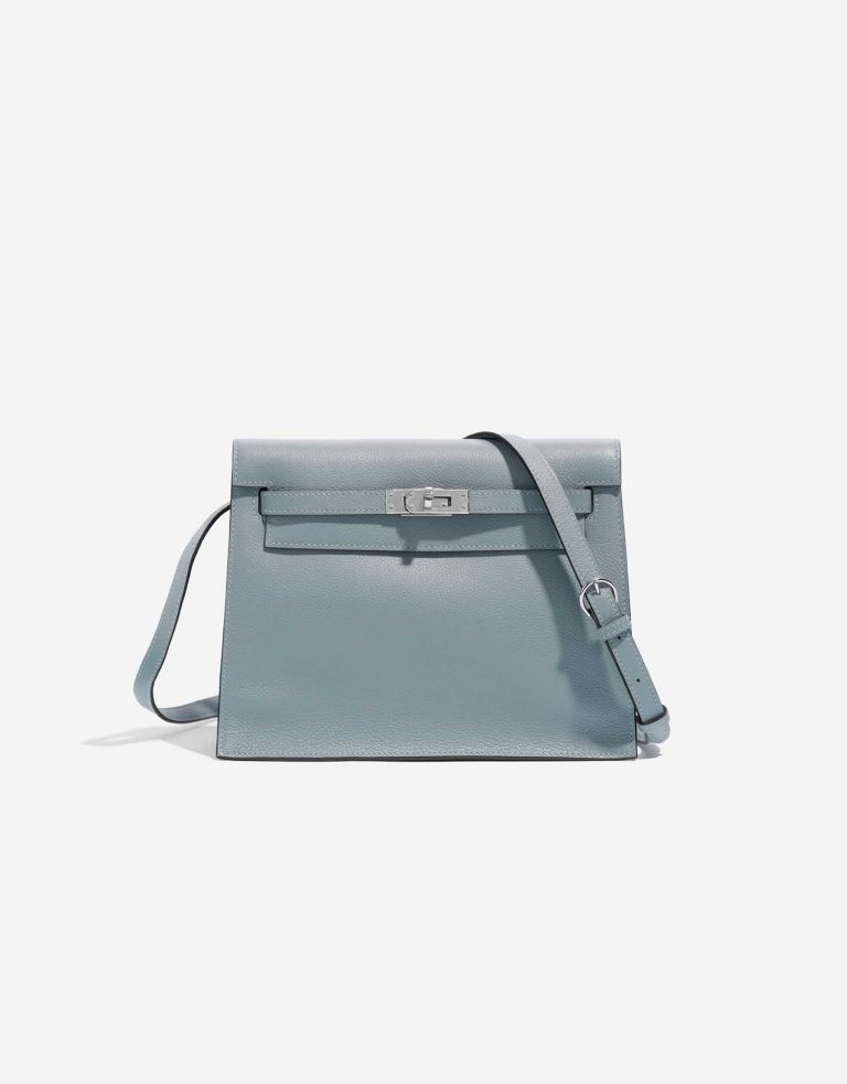 Pre-owned Hermès bag Kelly Danse BlueLin Front | Sell your designer bag on Saclab.com