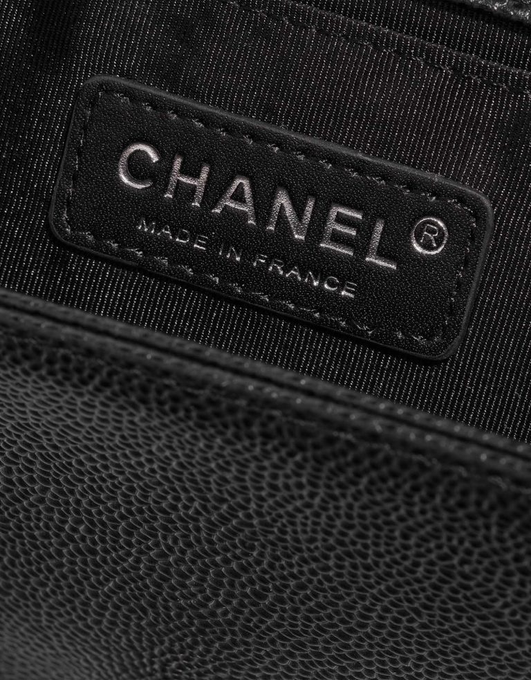 Chanel Boy OldMedium Black Logo  | Sell your designer bag on Saclab.com