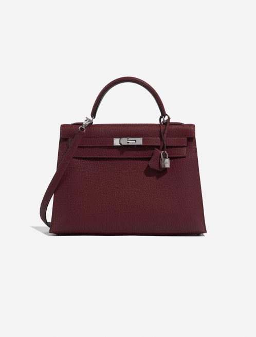 Hermès Kelly 32 RougeImperial Front  | Sell your designer bag on Saclab.com