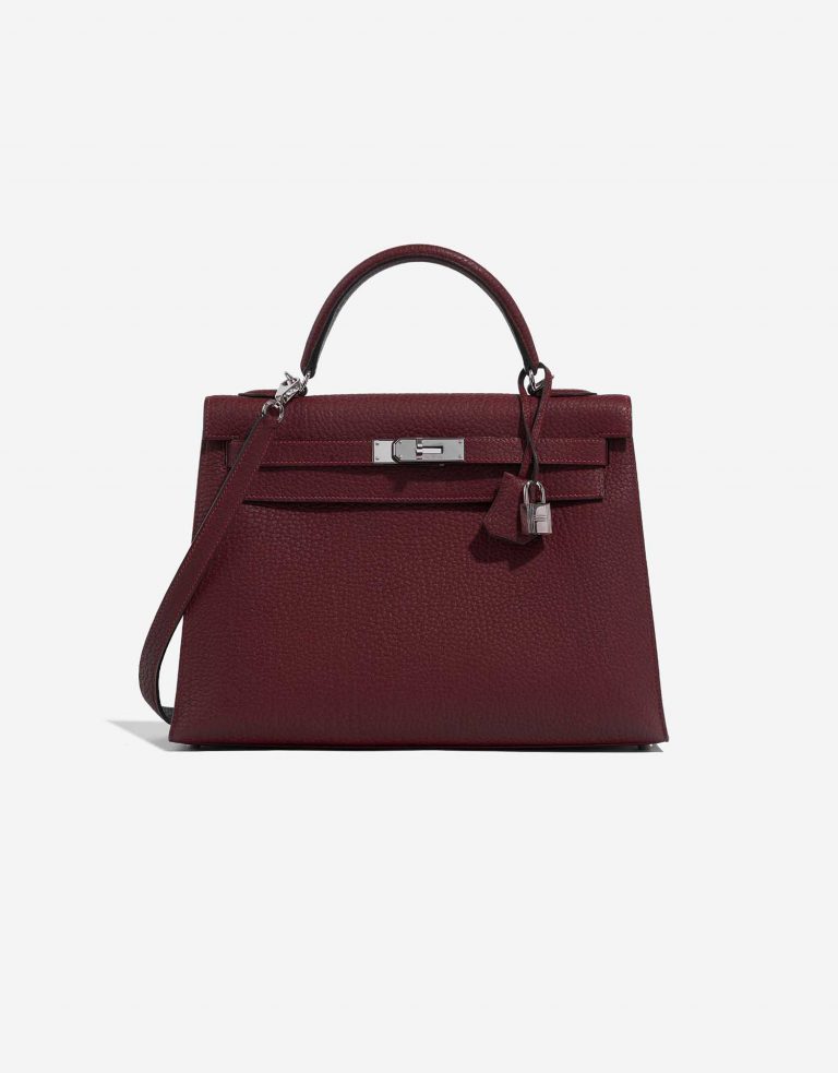 Hermès Kelly 32 RougeImperial Front  | Sell your designer bag on Saclab.com