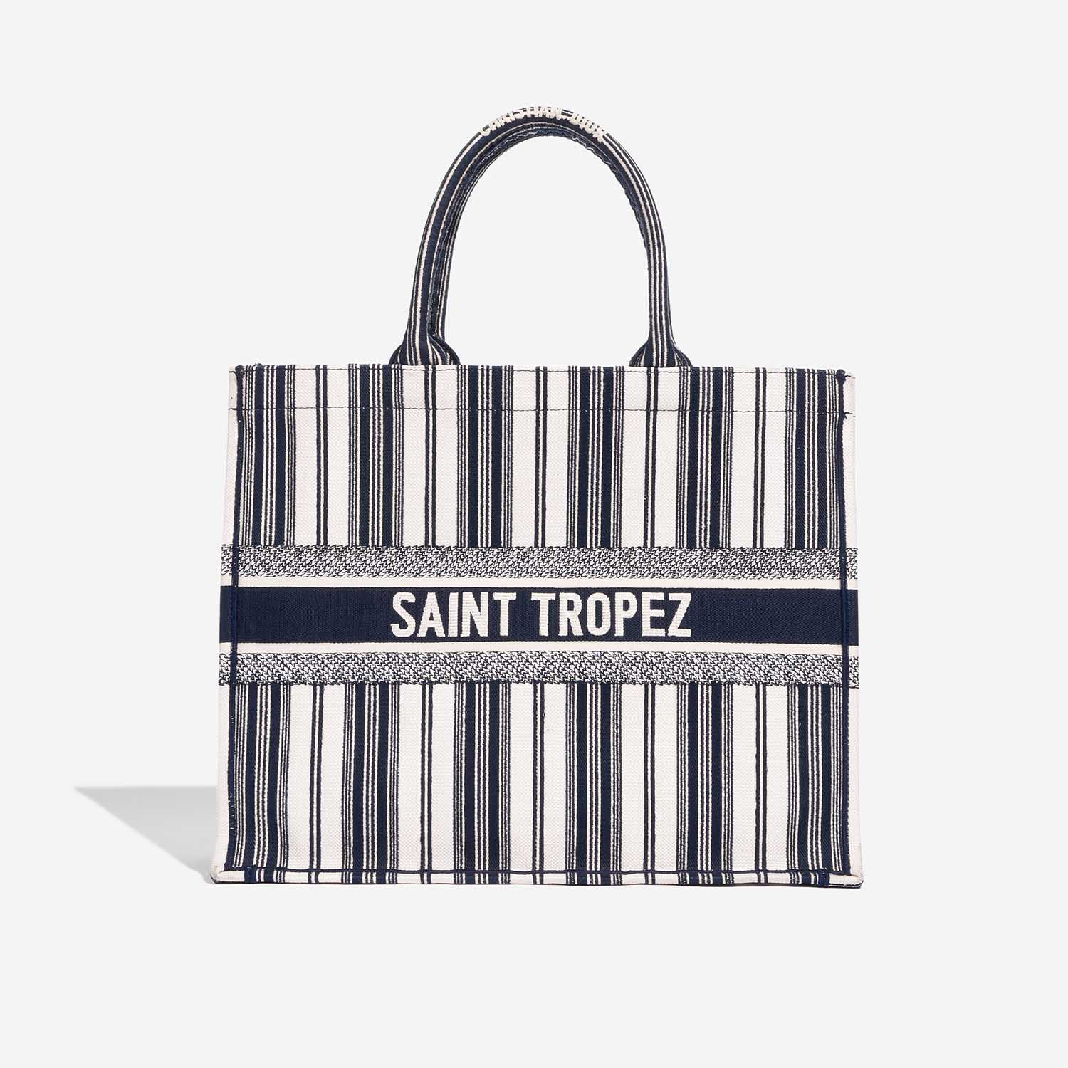 Dior BookTote Large Beige-Blue Back  | Sell your designer bag on Saclab.com