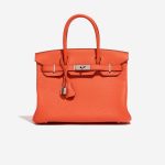 Hermès Birkin 30 OrangePoppy-Blush Front  | Sell your designer bag on Saclab.com