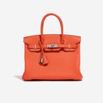 Hermès Birkin 30 OrangePoppy-Blush Front  | Sell your designer bag on Saclab.com