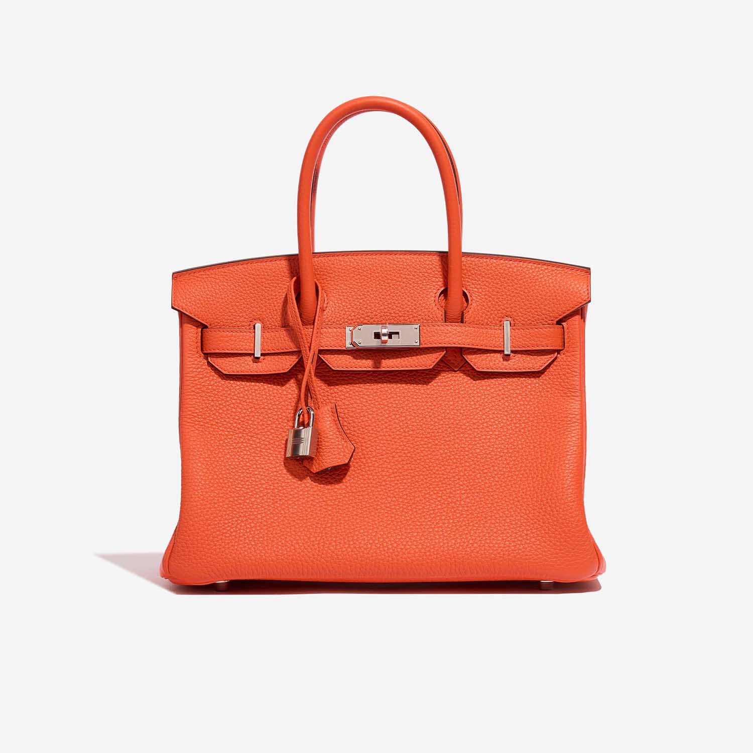 Hermès Birkin 30 OrangePoppy-Blush Front | Verkaufen Sie Ihre Designer-Tasche auf Saclab.com