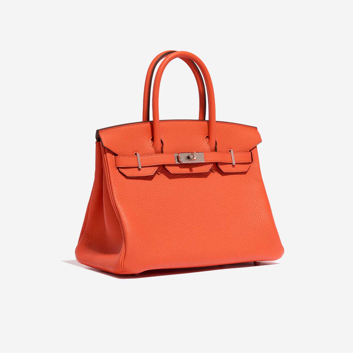 Hermès Birkin 30 OrangePoppy-Blush Side Front  | Sell your designer bag on Saclab.com