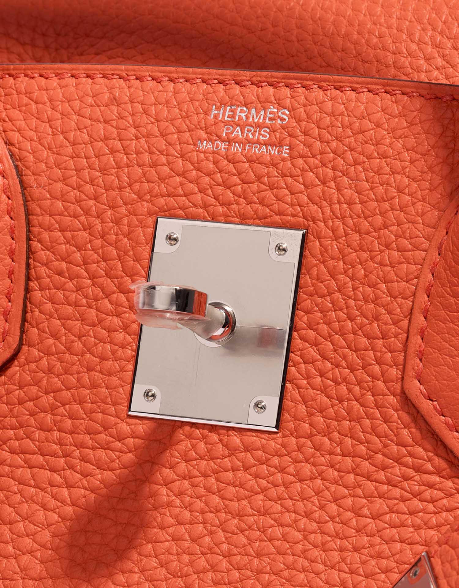Hermès Birkin 30 OrangePoppy-Blush Logo | Vendez votre sac de créateur sur Saclab.com