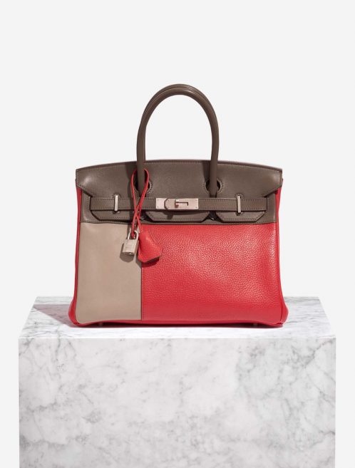 Hermès Birkin 30 Argile-Étoupe-RoseJaipur Front | Vendre votre sac de créateur sur Saclab.com