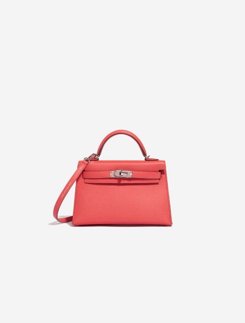 Hermès Kelly Mini RoseJaipur-RougeVif Front | Vendre votre sac de créateur sur Saclab.com