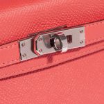 Hermès Kelly Mini RoseJaipur-RougeVif Closing System  | Sell your designer bag on Saclab.com