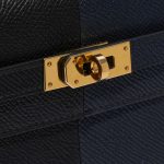 Hermès Kelly ToGo Black-BleuIndigo-BleuFrida Closing System  | Sell your designer bag on Saclab.com