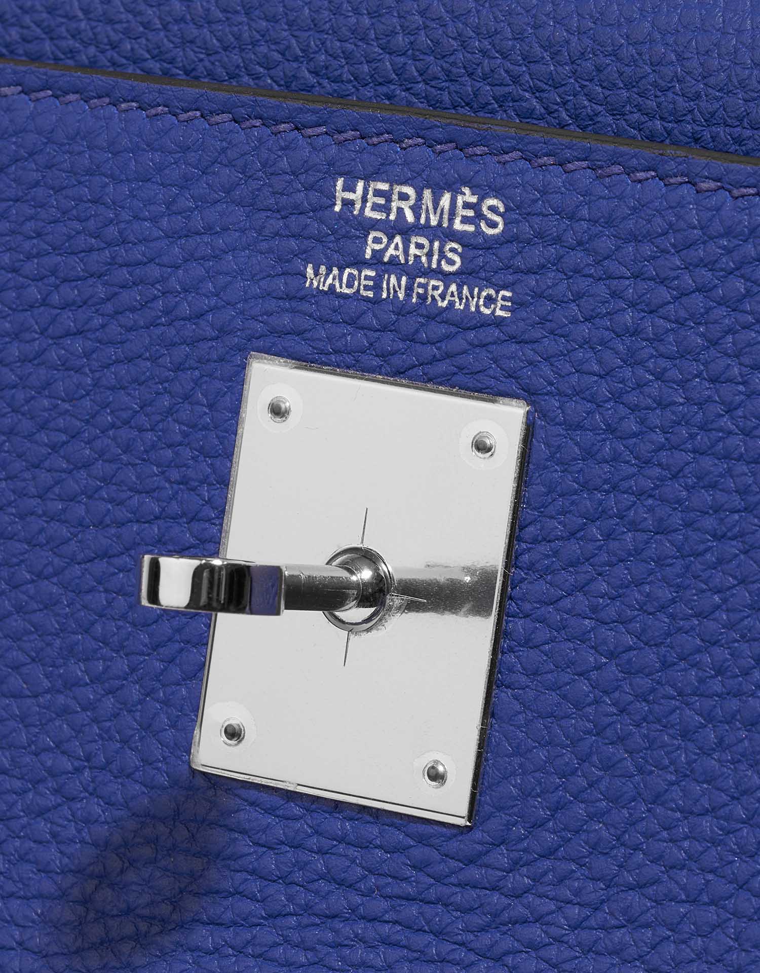 Hermès Kelly 35 BlueElectrique Logo  | Sell your designer bag on Saclab.com