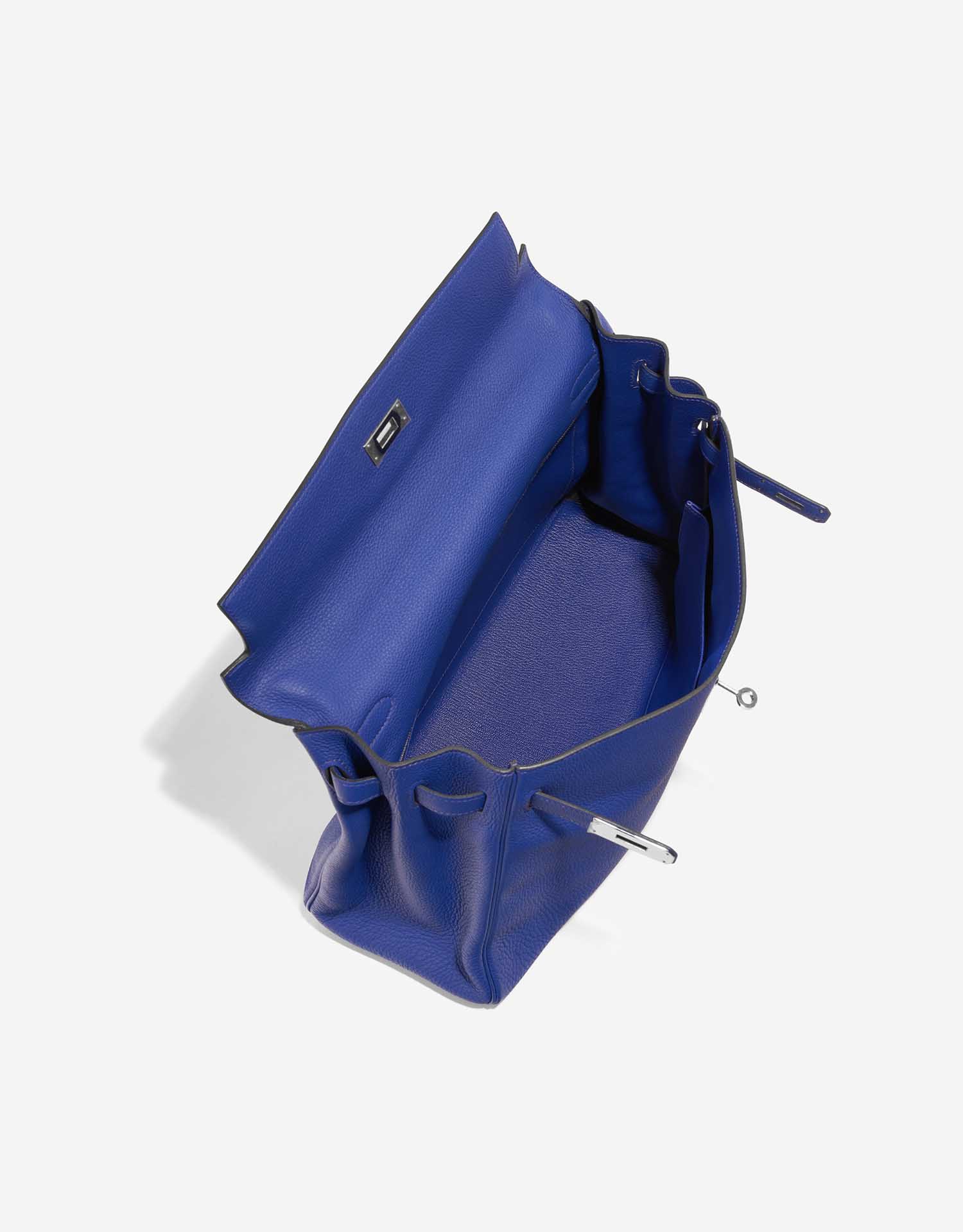 Hermès Kelly 35 BlueElectrique Inside  | Sell your designer bag on Saclab.com