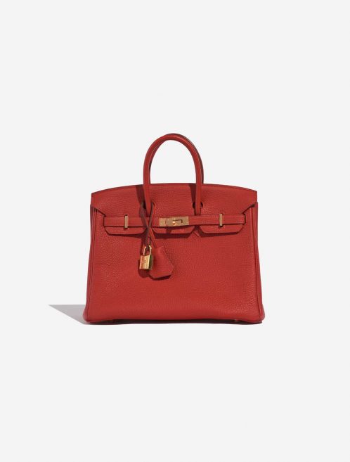 Sac Hermès d'occasion Birkin 25 Togo Rouge Vermillon Red Front | Vendez votre sac de créateur sur Saclab.com