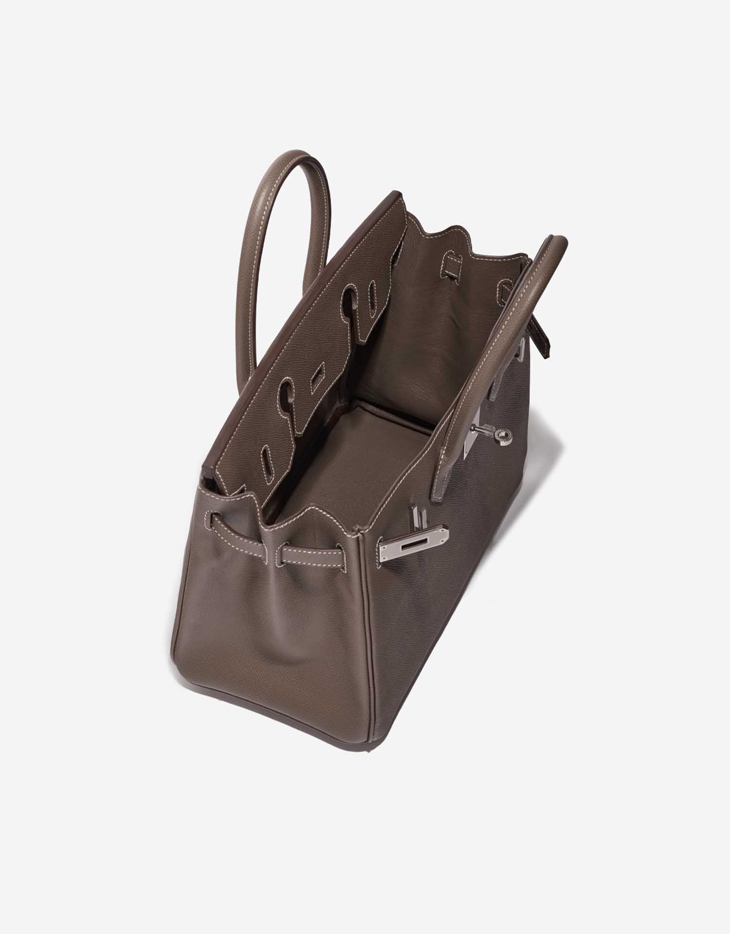 Hermès Birkin 30 Etoupe Inside  | Sell your designer bag on Saclab.com