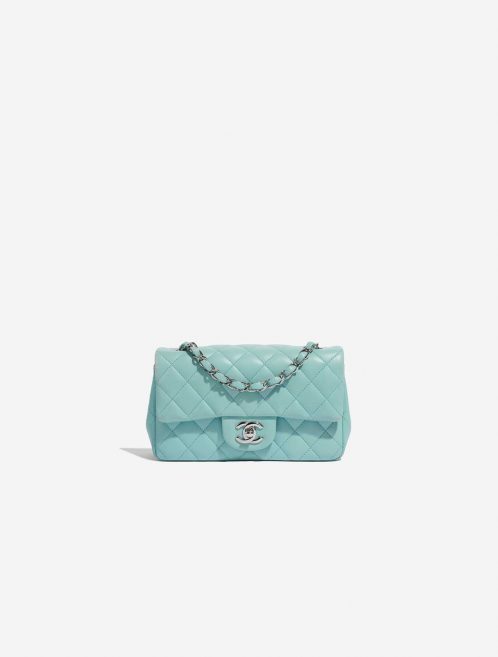 Chanel Timeless MiniRectangular TiffanyBlue Front  | Sell your designer bag on Saclab.com