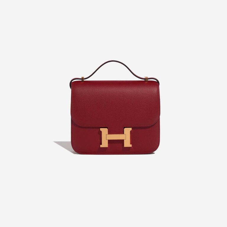 Hermès Constance 18 RougeGrenat Front  | Sell your designer bag on Saclab.com