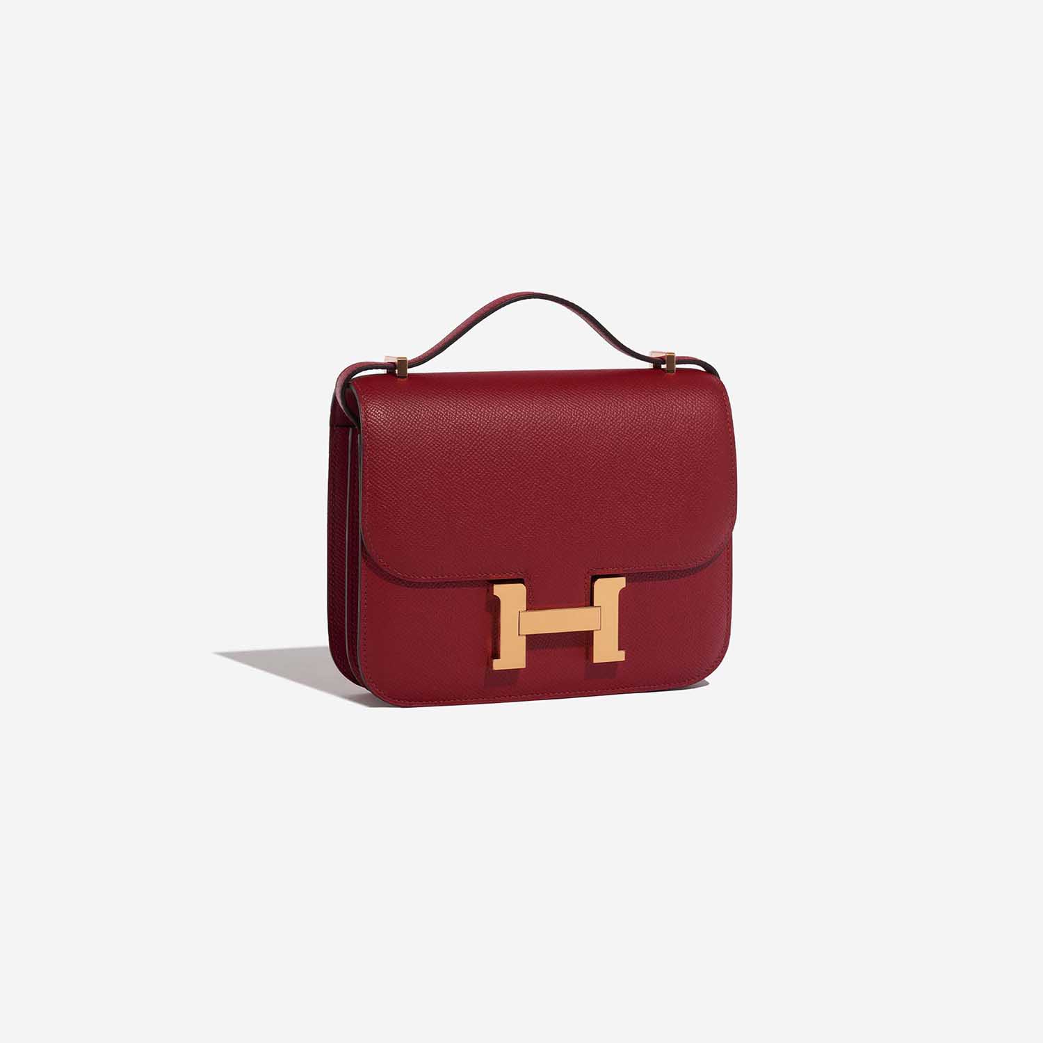 Hermès Constance 18 RougeGrenat Side Front  | Sell your designer bag on Saclab.com